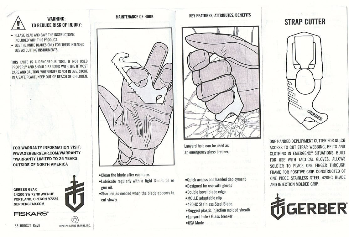 Стропоріз Gerber Strap Cutter - Зображення 8